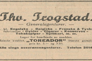 Bilde av Thv. Trogstad - generalagenturer